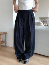 PAPERMOON PIN STRIPE PLEATE TROUSER