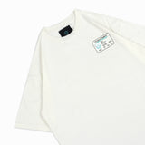 FAITH FADE Absence of Happiness - Identity Crisis Wide Oversized Tee (White)