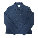 double button denim jk