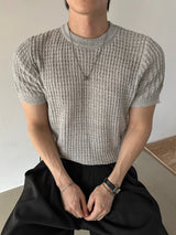 ヴュエル ワッフル セミマッスルフィットニット