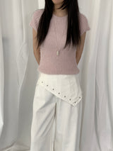 Nelson Studded Wide Straight Pants