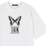 ホーリーバタフライオーバーフィット半袖Tシャツ_WHITE