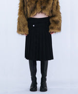 PLEATED MIDI SKIRT