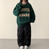 リードニーピンタックヘムストリングワイドパンツ
