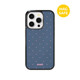 【MADE】ミニ ドットアッシュブルー iPhoneケース [Glossy Glass/Magsafe]