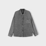 [ASCLO MADE] Tencel Indigo Washed Check Shirt