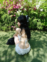 lace halter bikini