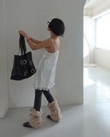 Strap fur leg warmer