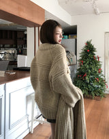 [wool20%] エリーぼかしハンドメイドニットカーディガン