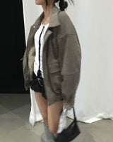 ダンブルスエードジャンパー