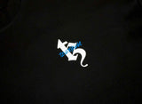 TZ グラフィティオーバーサイズTシャツ - BLACK