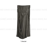 DRAPE STRAP MAXI SKIRT