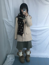 soft corduroy banding skirt
