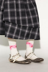 Geometric color block casual and comfortable multi-color animal print socks