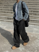 LEGACY CURVED CUT OFF DENIM JACKET