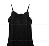 EL Unbalance Lace Satin One Piece