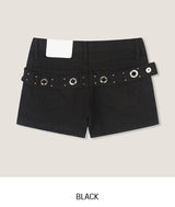 キネアイレットベルテッドショートパンツ