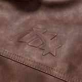 HADES BROWN WAX BIKER JACKET