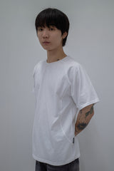 Side Panel Raglan Tee White