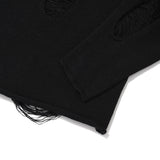 PICK WAPPEN DAMAGE SUMMER KNIT - BLACK