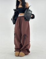 (SHIRRED BOW❤/BRUSHED FLEECE❤/100% COTTON) TRAINING BOW PANTS - 3 COLOR
