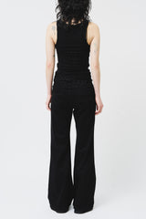 (W) Dot Black Sleeveless