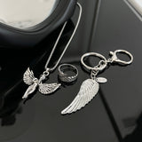 Celestial Feather Keychain