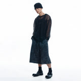 Camo 8-quarter Sweat Bermuda Pants - CHARCOAL