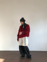 [MD Pick]ウールタッチブラッシュVネックニット (4 Colors)