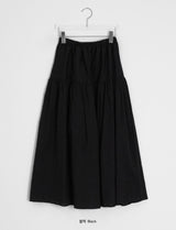Saku Pure Lace Banding Long Skirt