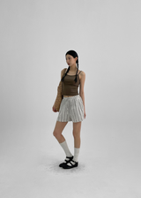 [MADE] Polyp Linen Stripe Banding Shorts