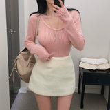 【BELLIDE MADE】コットンコンフェクショナリーとリブラウンドニット