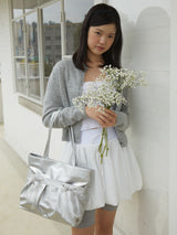 Easy ribbon bag_silver
