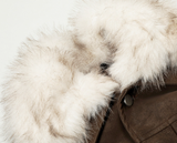Leon Fur Collar Leather Jacket
