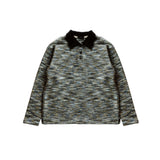 Marble Stripe Collar Tee (blue)