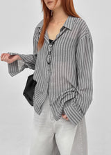 [MADE] Sinila Loose-Fit Stripe Shirt