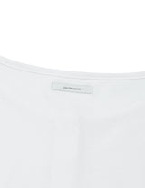 プラケット リブド ティーシャツ(WHITE)