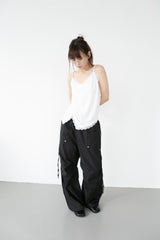 D-ring tuck banding pants(2colors)