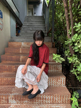 [unisex] モアブ ホース プリンティング リンガー ショート スリーブ ティー
