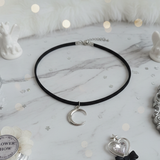 Crescent Moon Choker - Silver ver.