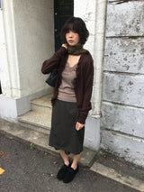 シャープリー レース スリーブレス (6color)
