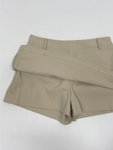 Basic Cotton Layered Skirt Pants