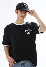 OCYN ベーシック 6パネル キャップ ブラック
