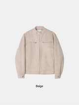 [F/W] Wolf fur biker jacket(3color)