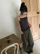 Rites Two-Way Button Lace Strap Sleeveless