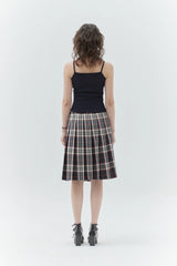 KIRSH PLAIN CHERRY SEMI CROP SLEEVELESS - DARK NAVY