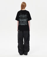 ワイドカーゴデニムパンツ (BLACK)