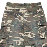 25SS ダメージウォッシュドワイドカーゴパンツ カモ