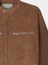 Owen knitwear suede jacket
