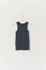 (W) Bean Ribbed Sleeveless